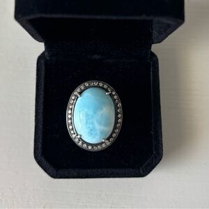 Elegant Larimar Ring